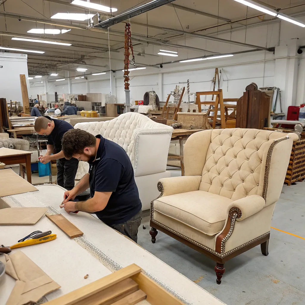 Upholstered furniture workshop